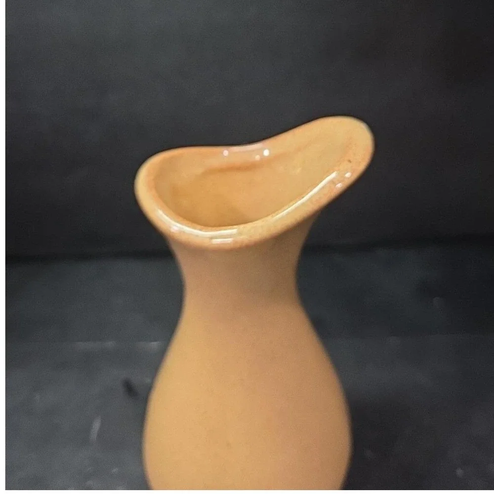Pfaltzgraff OFTDA Bud Vase, Vintage Yellow Red Speckled Design, Floral‎ Holder